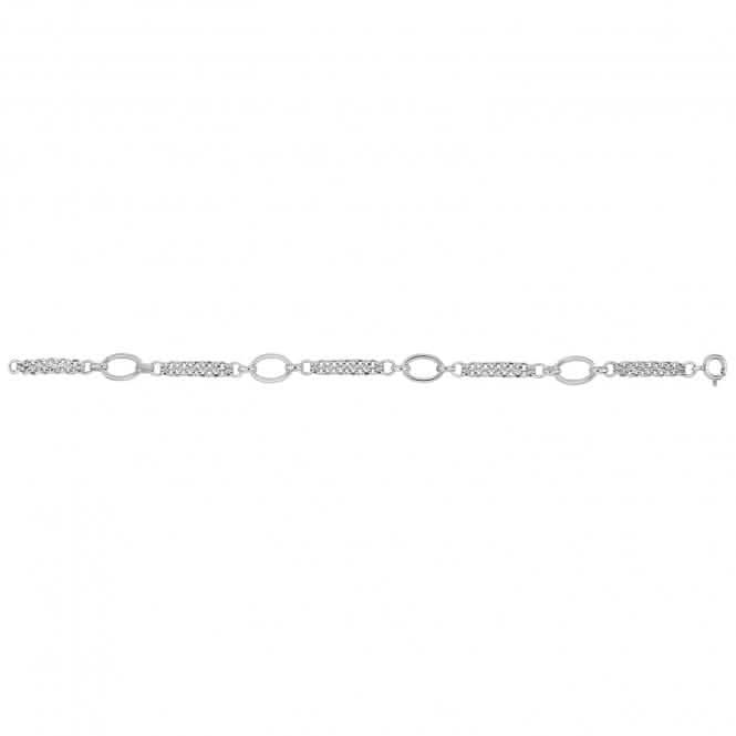 Silver Ladies Fancy Bracelet G2498Acotis Silver JewelleryTH - G2498