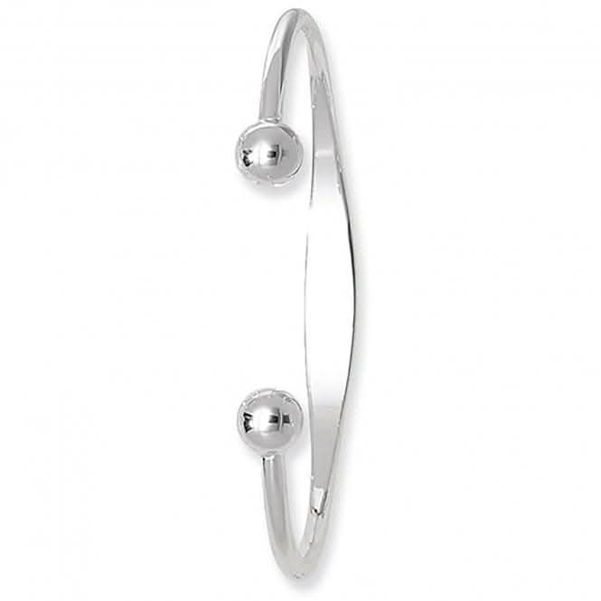 Silver Ladies Id Torc Bangle G4091Acotis Silver JewelleryTH - G4091