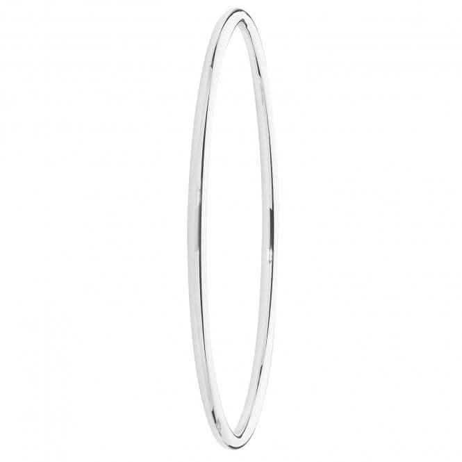 Acotis Silver Bangle Oval Plain G4325