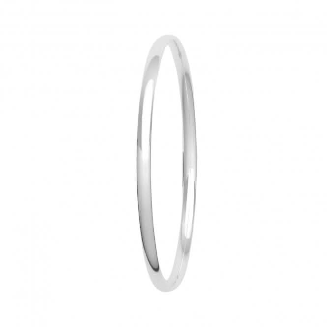Acotis Silver Plain Bangle G4321