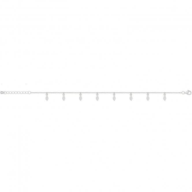 Silver Ladies rhodium Bracelet G2695Acotis Silver JewelleryTH - G2695