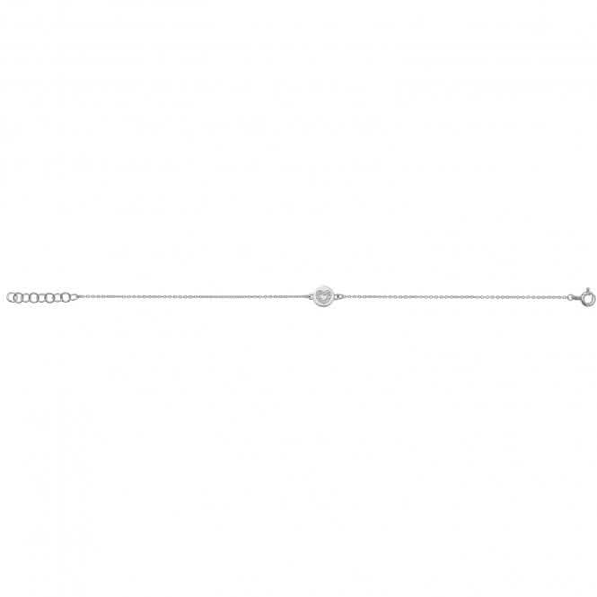 Silver Ladies rhodium Plated Zirconia Bracelet G3290BAcotis Silver JewelleryTH - G3290B