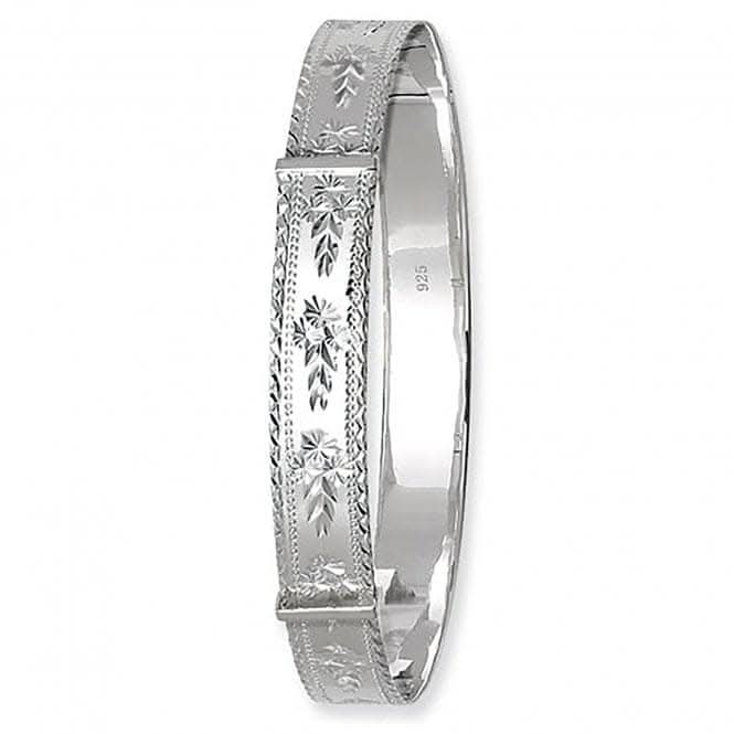 Acotis Silver Bangle Round Dia Cut Expandable G4108