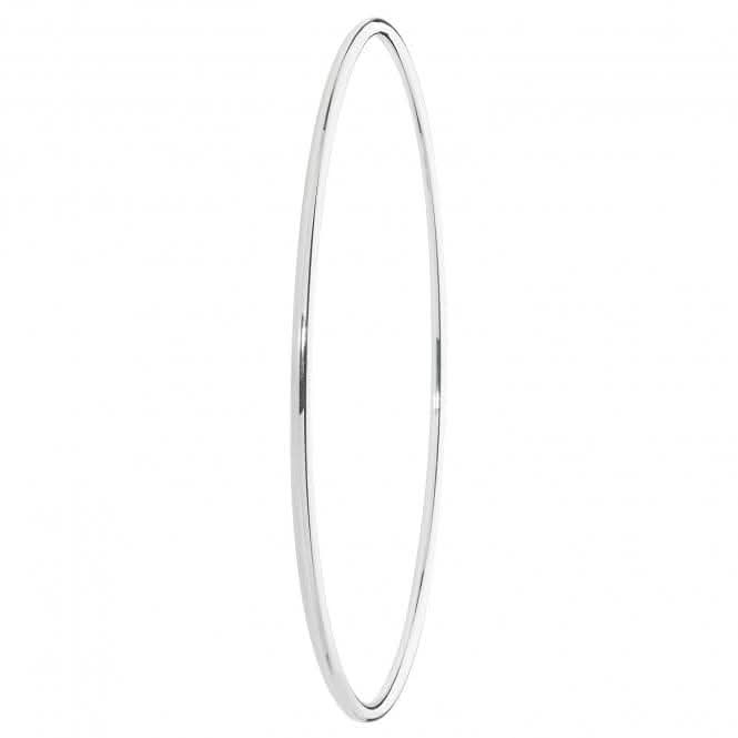Acotis Silver Bangle Round Plain G4317