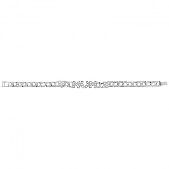 Acotis Silver Bracelet Zirconia Heart&Mum G2134