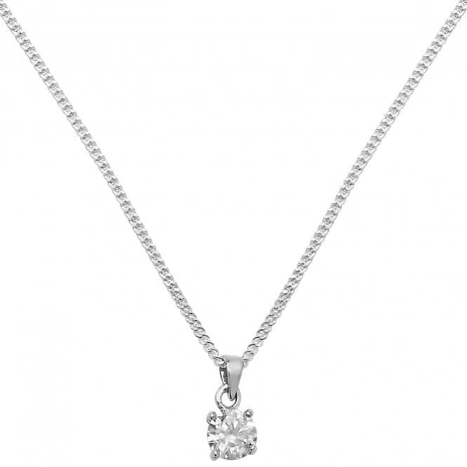 Acotis Silver Pendant On Chain Zirconia G3061CZ