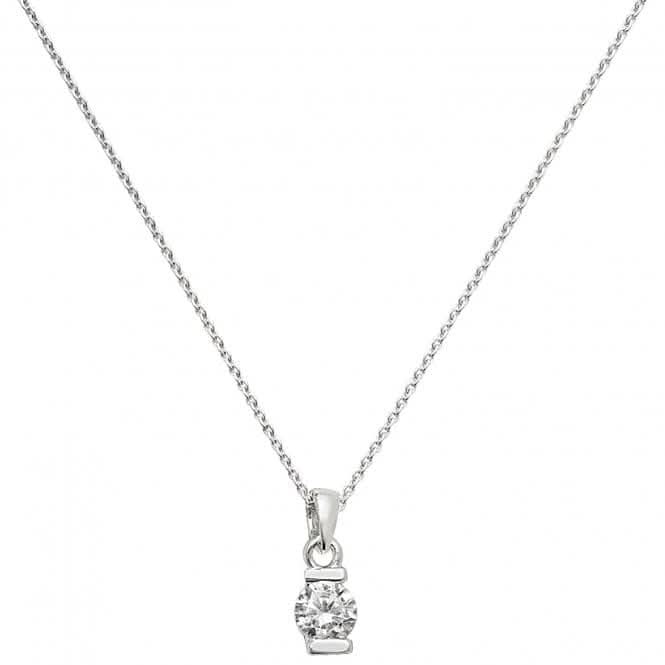 Acotis Silver Pendant On Chain Zirconia G3269