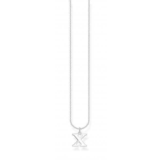Silver Letter X Necklace KE2033 - 001 - 21 - L45vThomas Sabo Charm Club CharmingKE2033 - 001 - 21 - L45v
