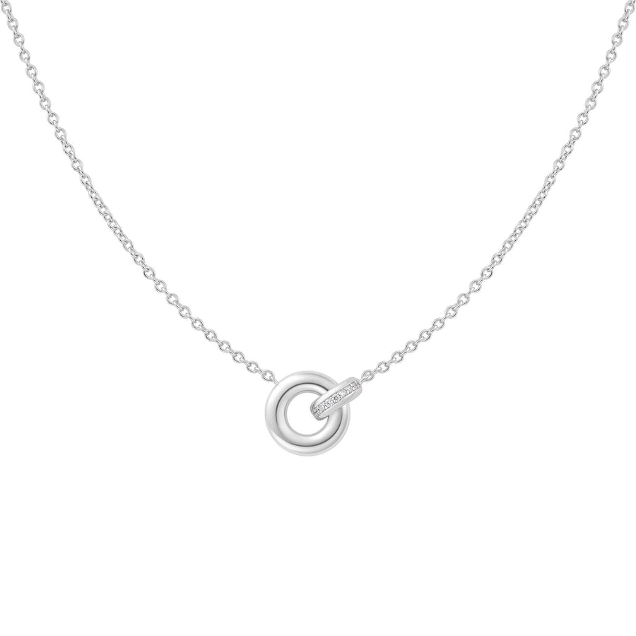 Silver Linked Necklace N062-02H