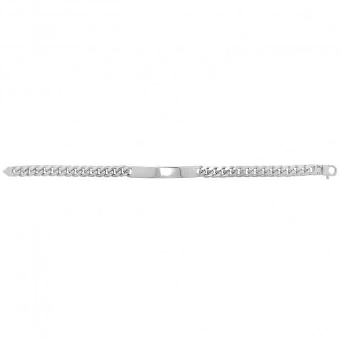 Silver Men's Curb Bombe Id Bracelet G2116Acotis Silver JewelleryTH - G2116
