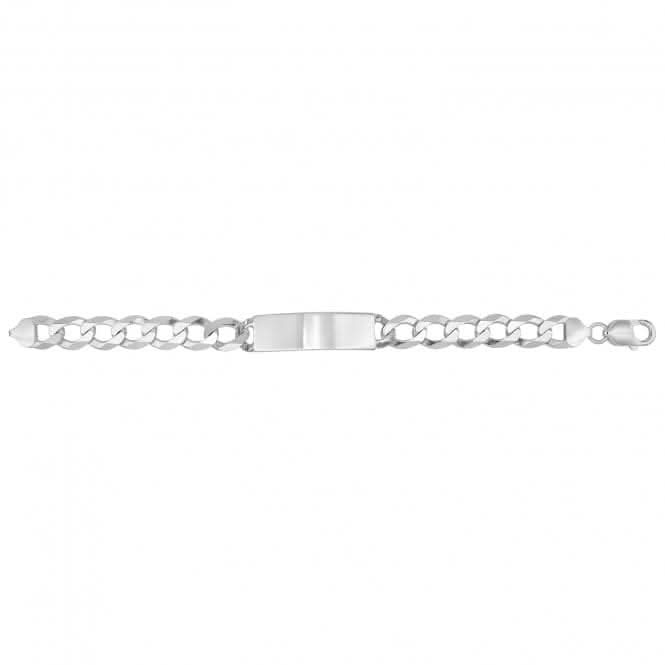 Silver Men's Flat Open Curb Id Bracelet G2196Acotis Silver JewelleryTH - G2196