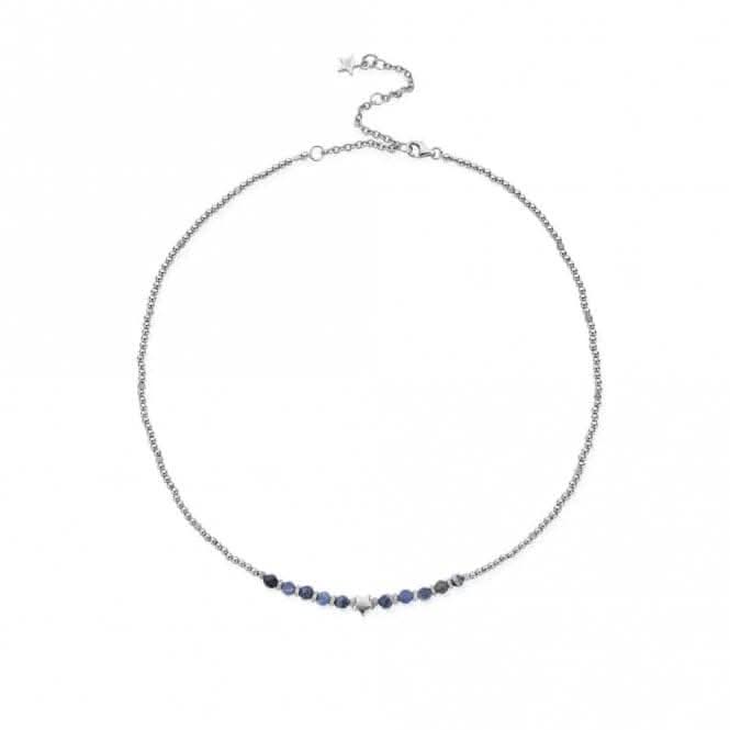 Silver Midnight Star Sodalite Necklace SNSSTAR