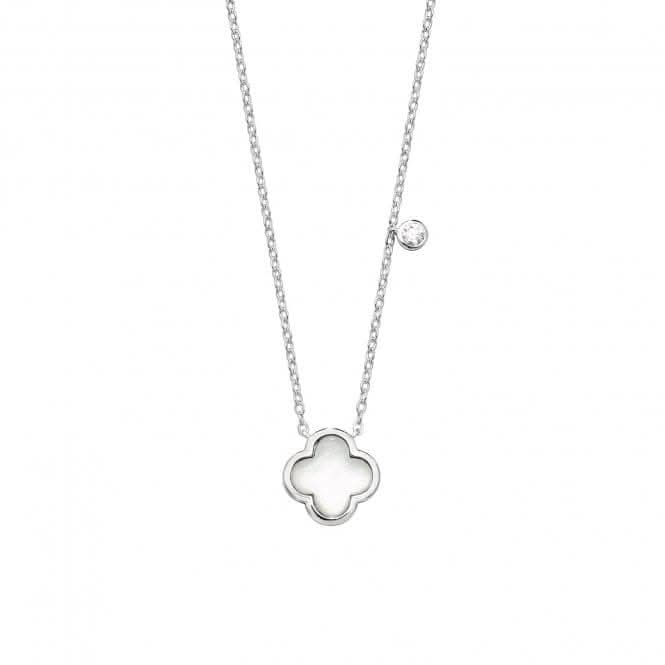 Silver & Co Mother of Pearl Clover Shape Pendant SPG0068