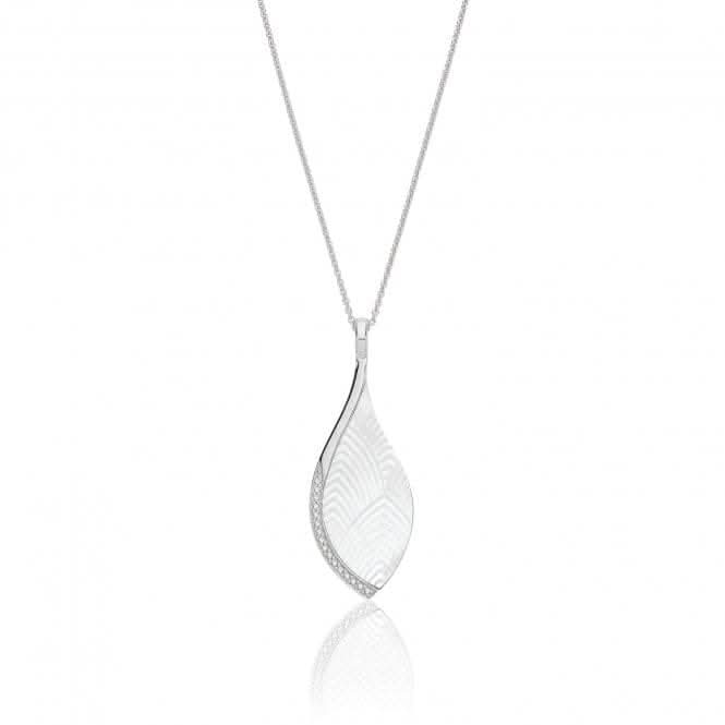 Silver & Co Mother of Pearl Cubic Zirconia Pendant SPG0073