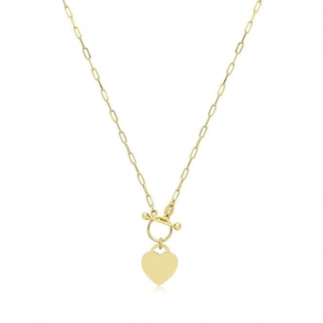 Acotis Silver Necklace Paper G/P Clip T Bar G3398GP