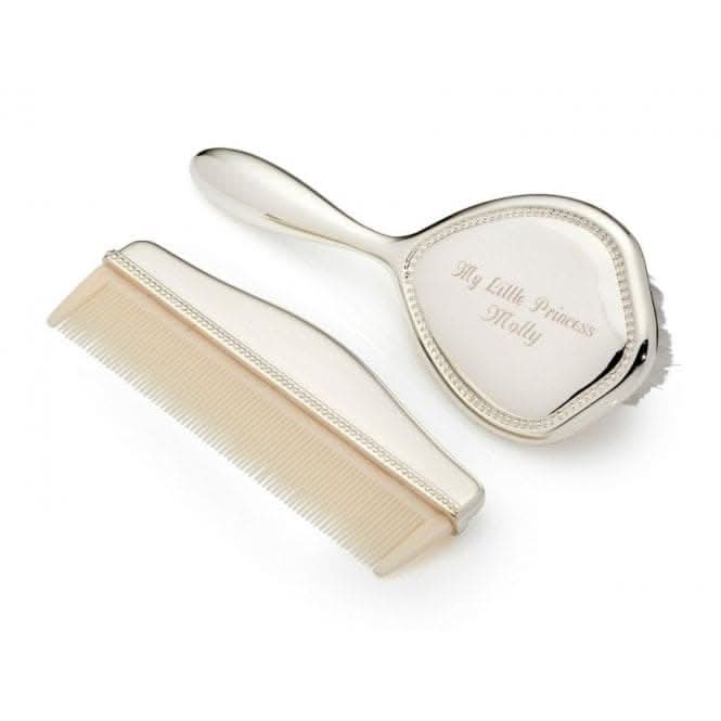 Silver Plated Y421 Brush Comb Set Accessories Y421