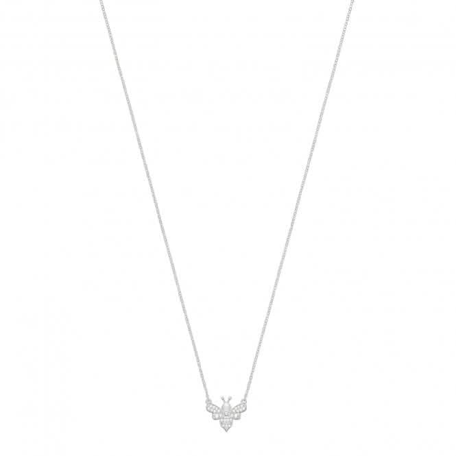 Acotis Silver Necklace Rhodium With Bee G3390