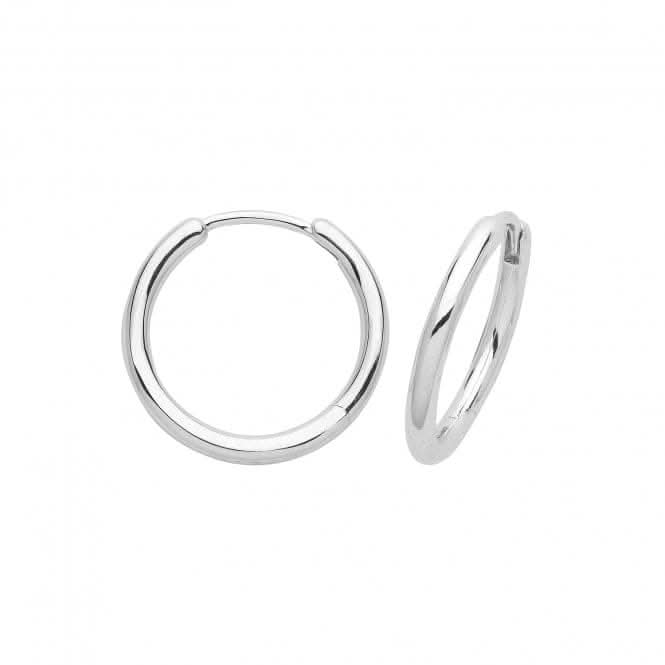 Acotis Silver Clicker Earrings Rhodium Plated G51310