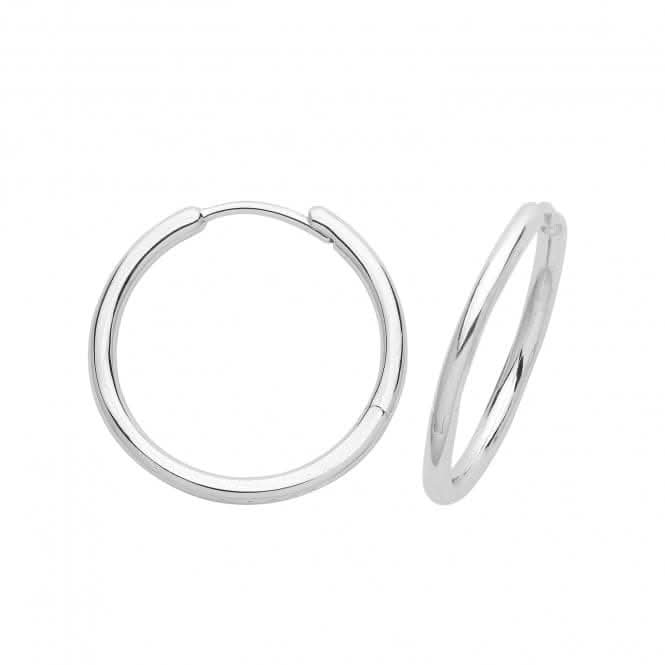 Acotis Silver Clicker Earrings Rhodium Plated G51311