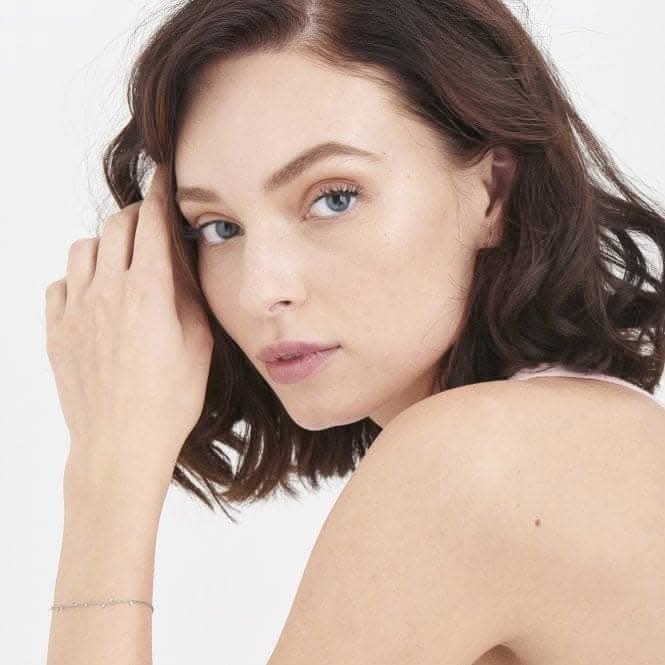 Silver Rhodium Plated Geometry Mixed Discs Bracelet B005-02H