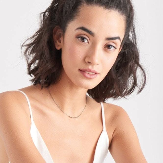 Silver Rhodium Plated Modern Multiple Balls Necklace N002-04H