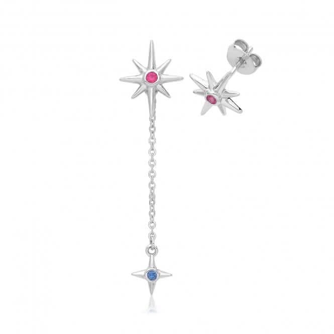 Acotis Silver Set Rhodium Plated Northern Star G51356