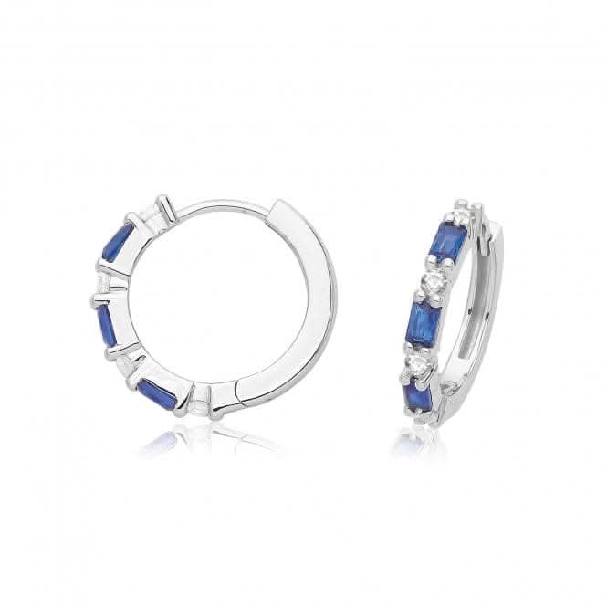 Silver rhodium Plated Zirconia Hinged Earrings G51338SAAcotis Silver JewelleryTH - G51338SA