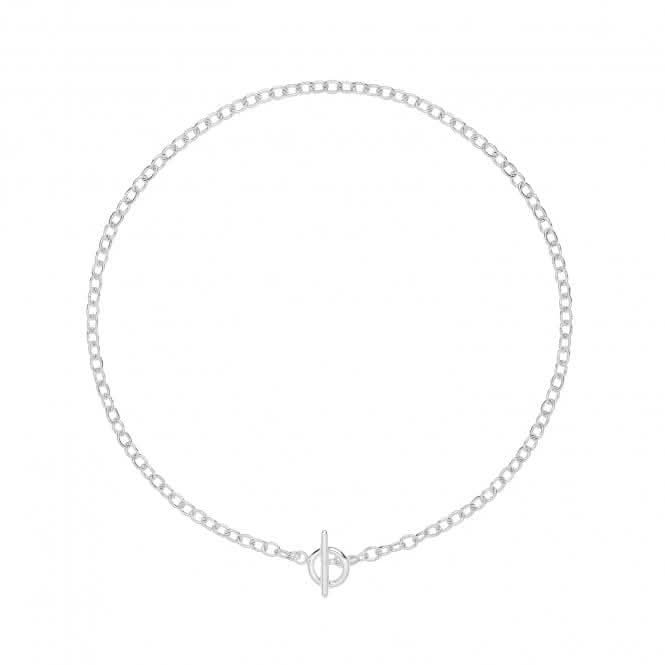 Acotis Silver Necklace Rollo T Bar G3386