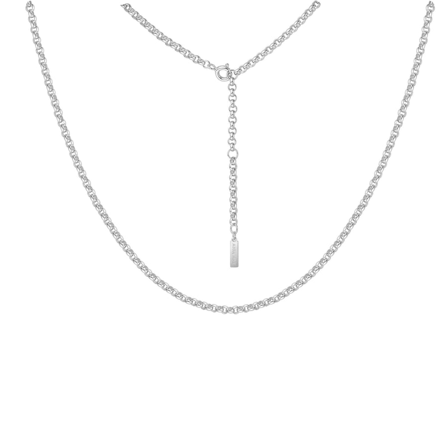 Silver Rolo Chain Necklace N062-04H