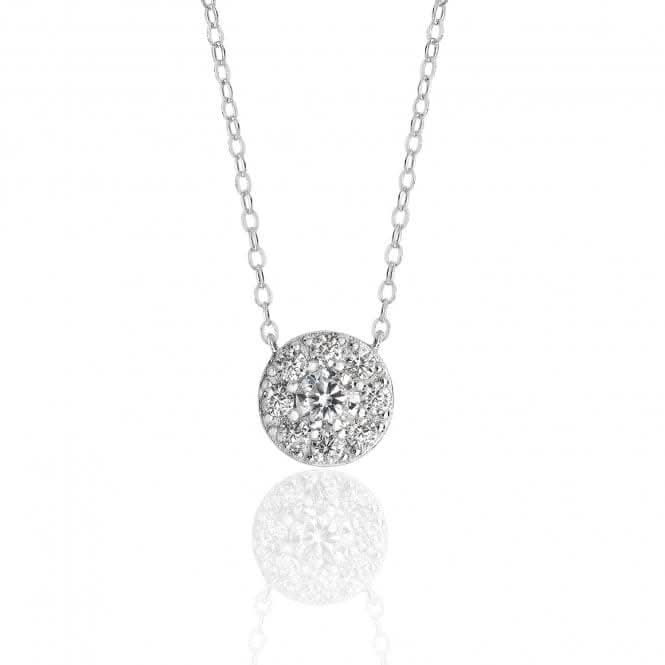 Silver & Co Round Cluster Style Cubic Zirconia Pendant SPG0028CZ