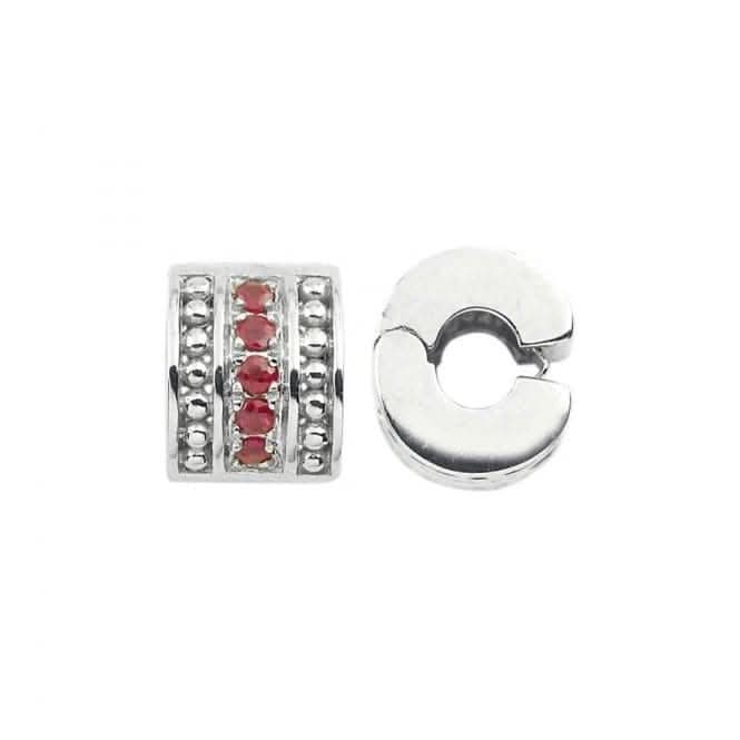 Silver & Ruby Stopper Clip S358RStorywheelsS358R