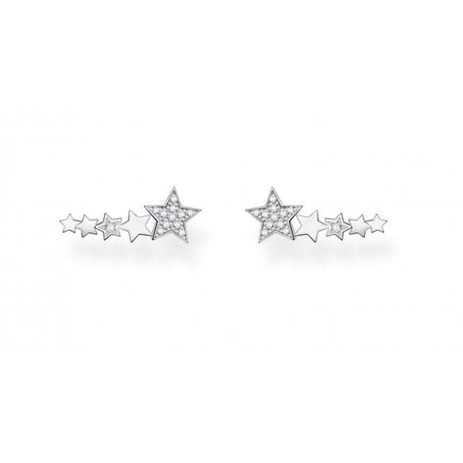 Silver Star Cluster Ear Climbers H2159-051-14