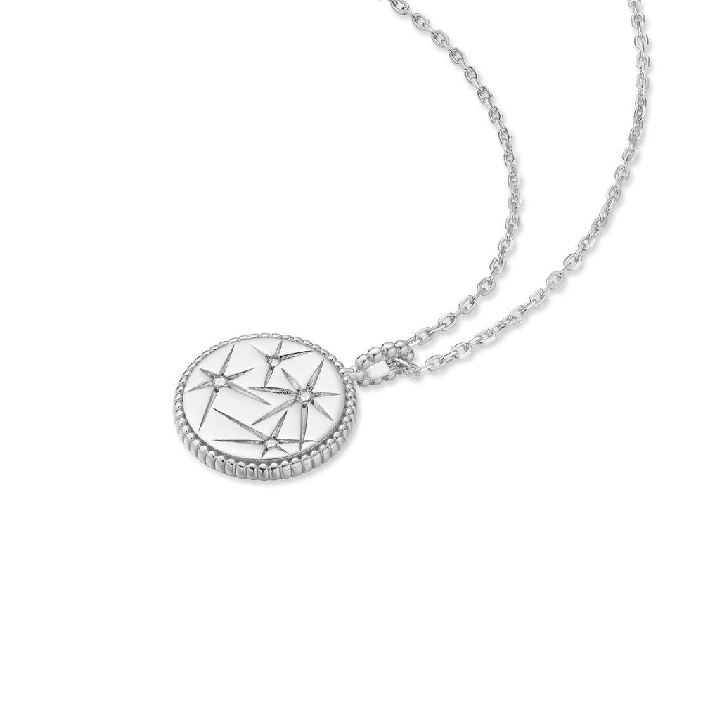 Silver Starry Charm Necklace N065-08H