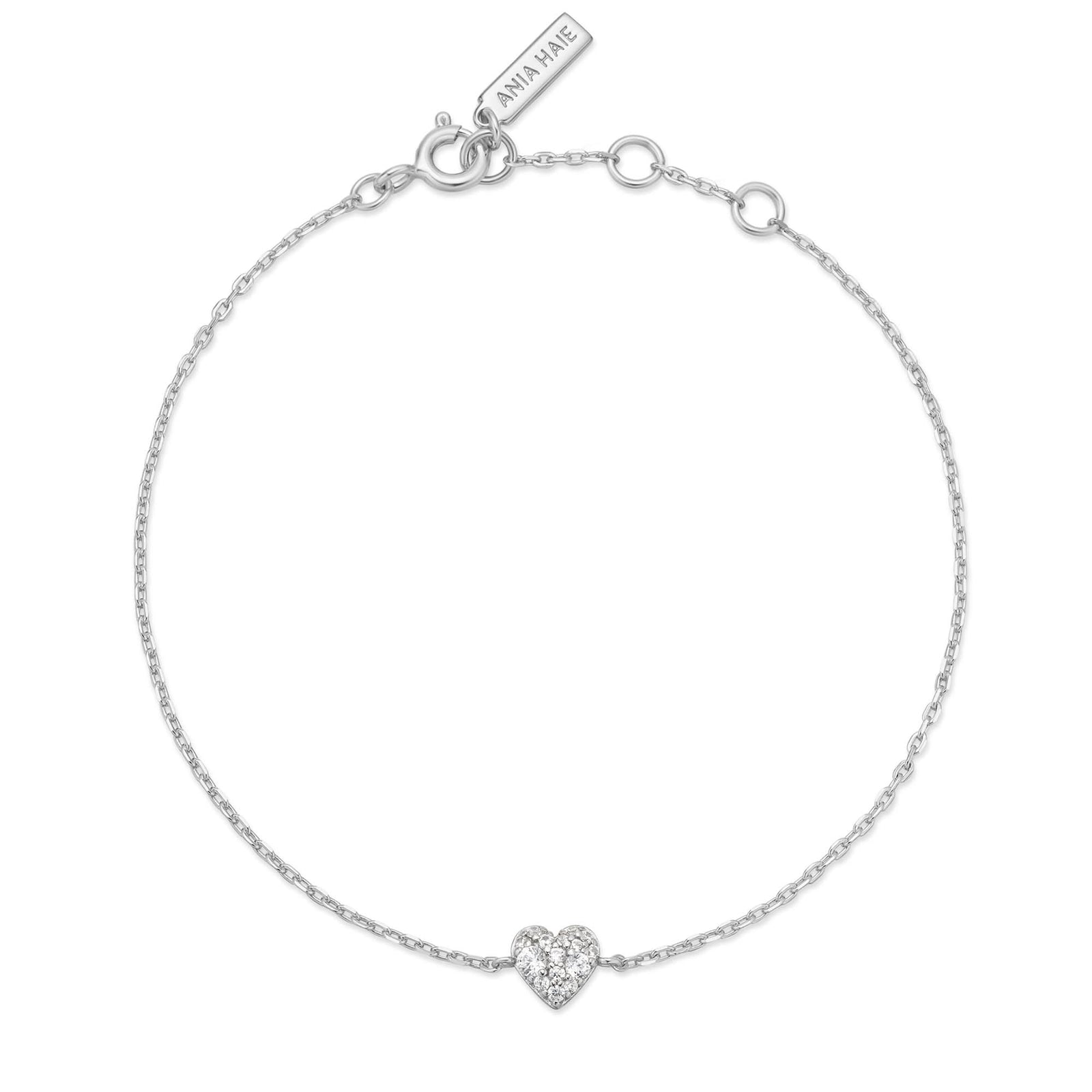Silver Sweetheart Pavé Bracelet B064 - 01HAnia HaieB064 - 01H