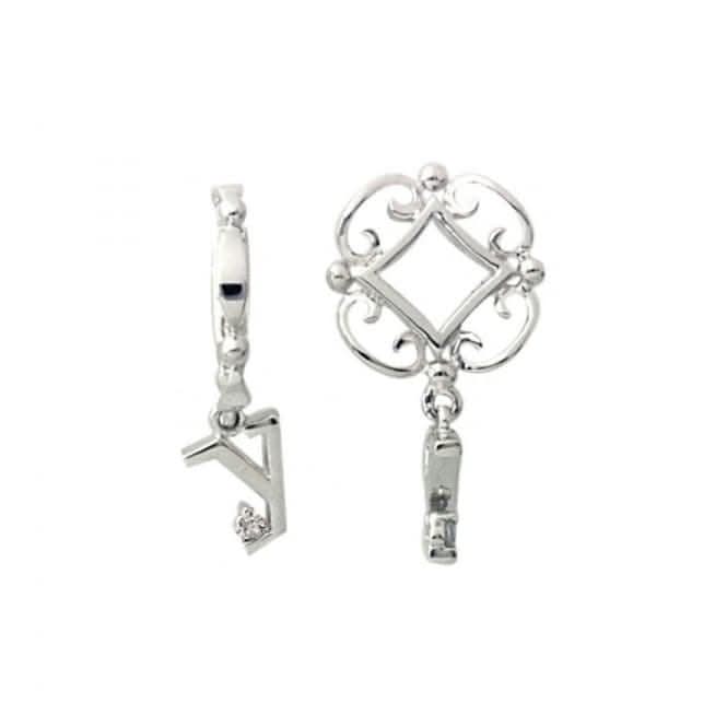Silver Y Initial Dangle Charm S224D