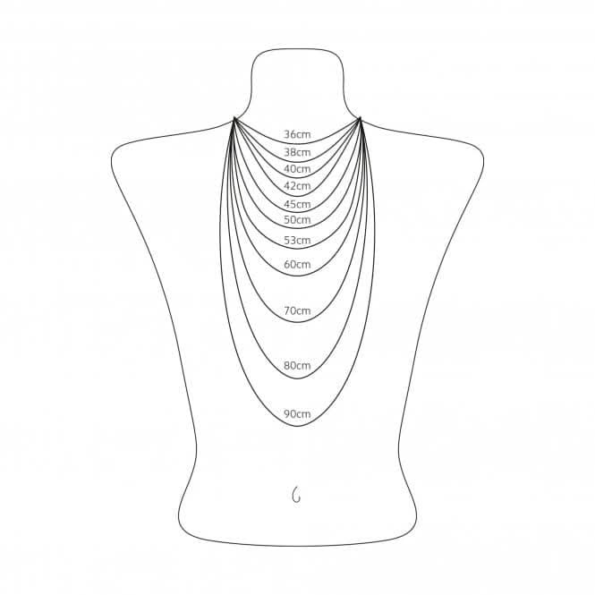 Silver Zirconia Black Cross Necklace KE2003-508-11-L50V