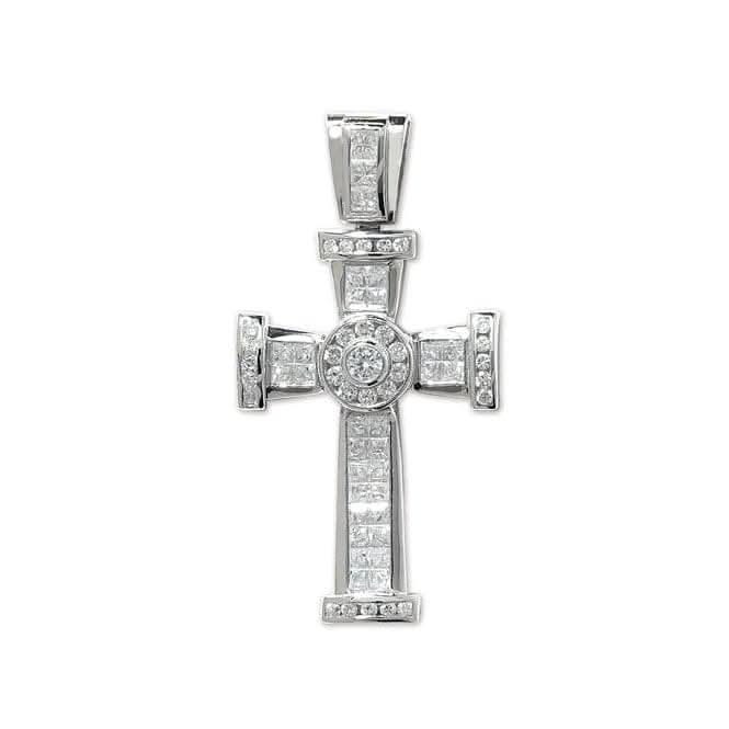 Silver Zirconia Cross Pendant G6008Acotis Silver JewelleryTH - G6008