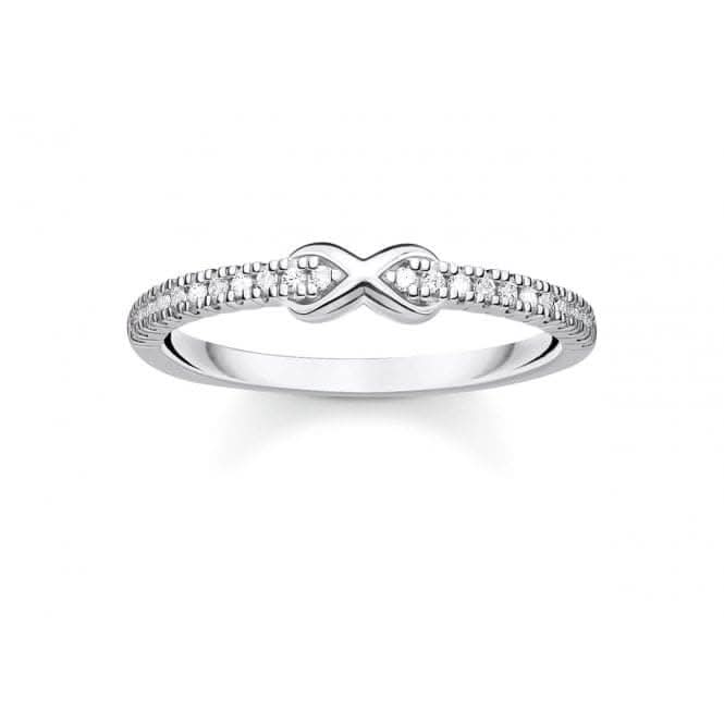 Silver Zirconia Infinity Ring TR2322-051-14