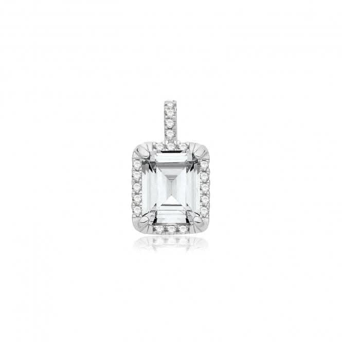 Silver Zirconia Pendant G61156Acotis Silver JewelleryTH - G61156