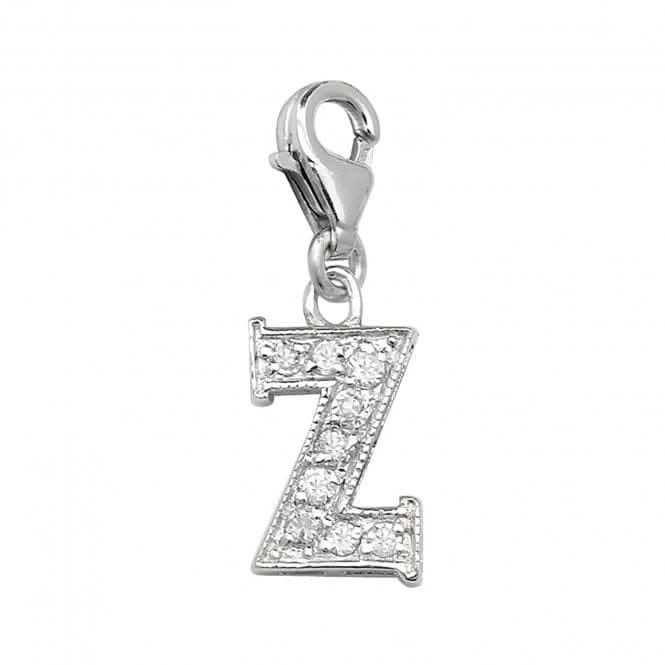 Silver Zirconia Set Initial On Trigger Pendant G6282/ZAcotis Silver JewelleryTH - G6282/Z