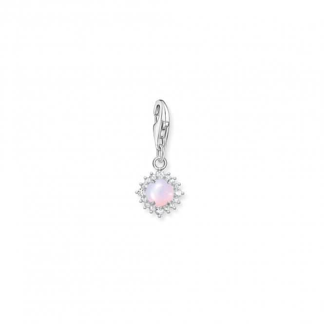 Silver Zirconia Shimmering Pink Charm 1866-166-7