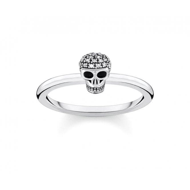 Silver Zirconia Skull Stacking Ring TR2327 - 643 - 14Thomas Sabo Charm Club CharmingTR2327 - 643 - 14 - 48