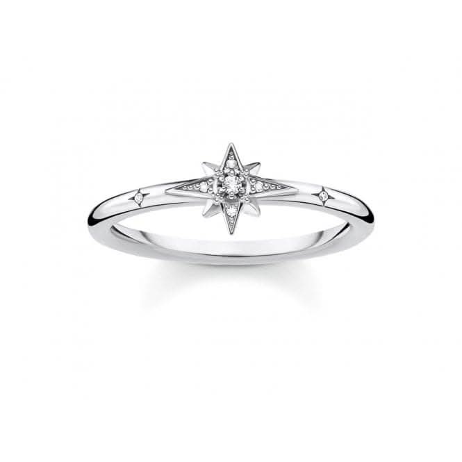 Silver Zirconia Star Ring TR2317-051-14