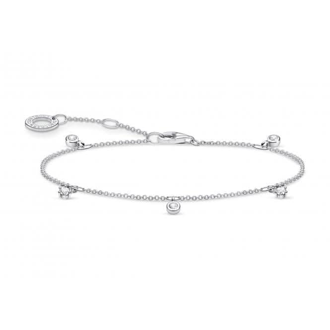 Silver Zirconia Stone Bracelet A1998-051-14-L19v