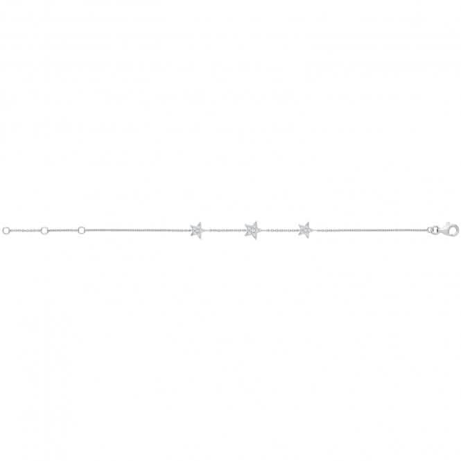 Silver Zirconia Triple Star Bracelet G3363BAcotis Silver JewelleryTH - G3363B
