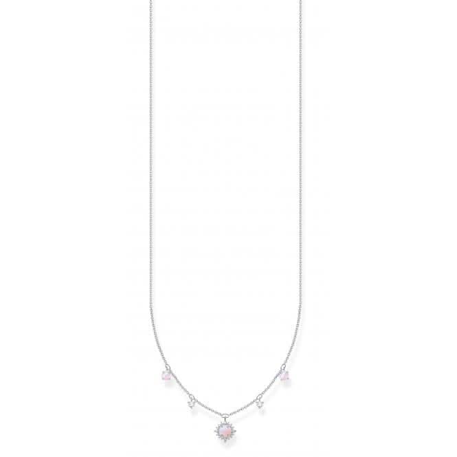 Silver Zirconia Vintage Shimmering Pink Necklace KE2094 - 166 - 7 - L45VThomas Sabo Charm Club CharmingKE2094 - 166 - 7 - L45V