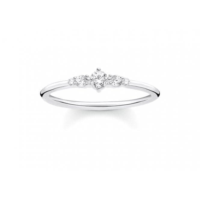 Silver Zirconia Vintage Stacking Ring TR2324-051-14