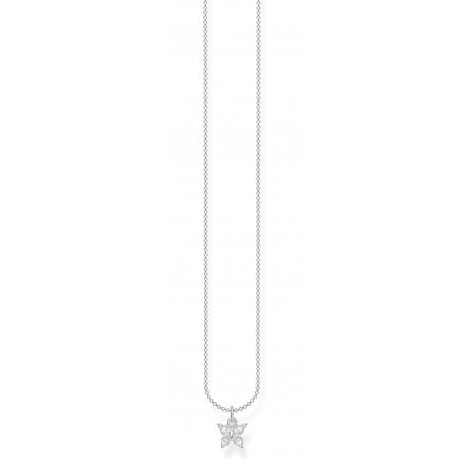 Silver Zirconia White Butterfly Necklace KE2102 - 051 - 14 - L45VThomas Sabo Charm Club CharmingKE2102 - 051 - 14 - L45V