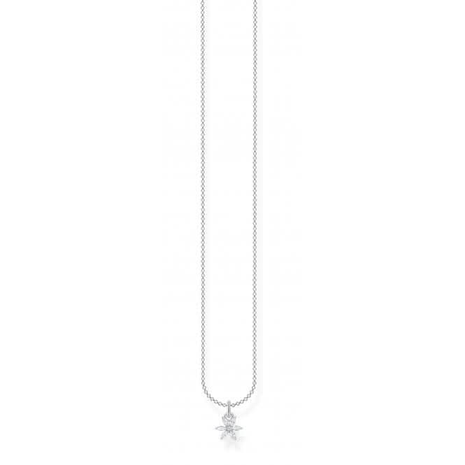 Silver Zirconia White Flower Necklace KE2103 - 051 - 14 - L45VThomas Sabo Charm Club CharmingKE2103 - 051 - 14 - L45V