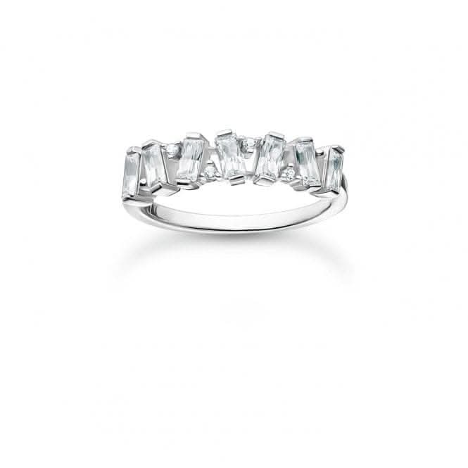 Silver Zirconia White Stones Ring TR2346 - 051 - 14Thomas Sabo Charm Club CharmingTR2346 - 051 - 14 - 48